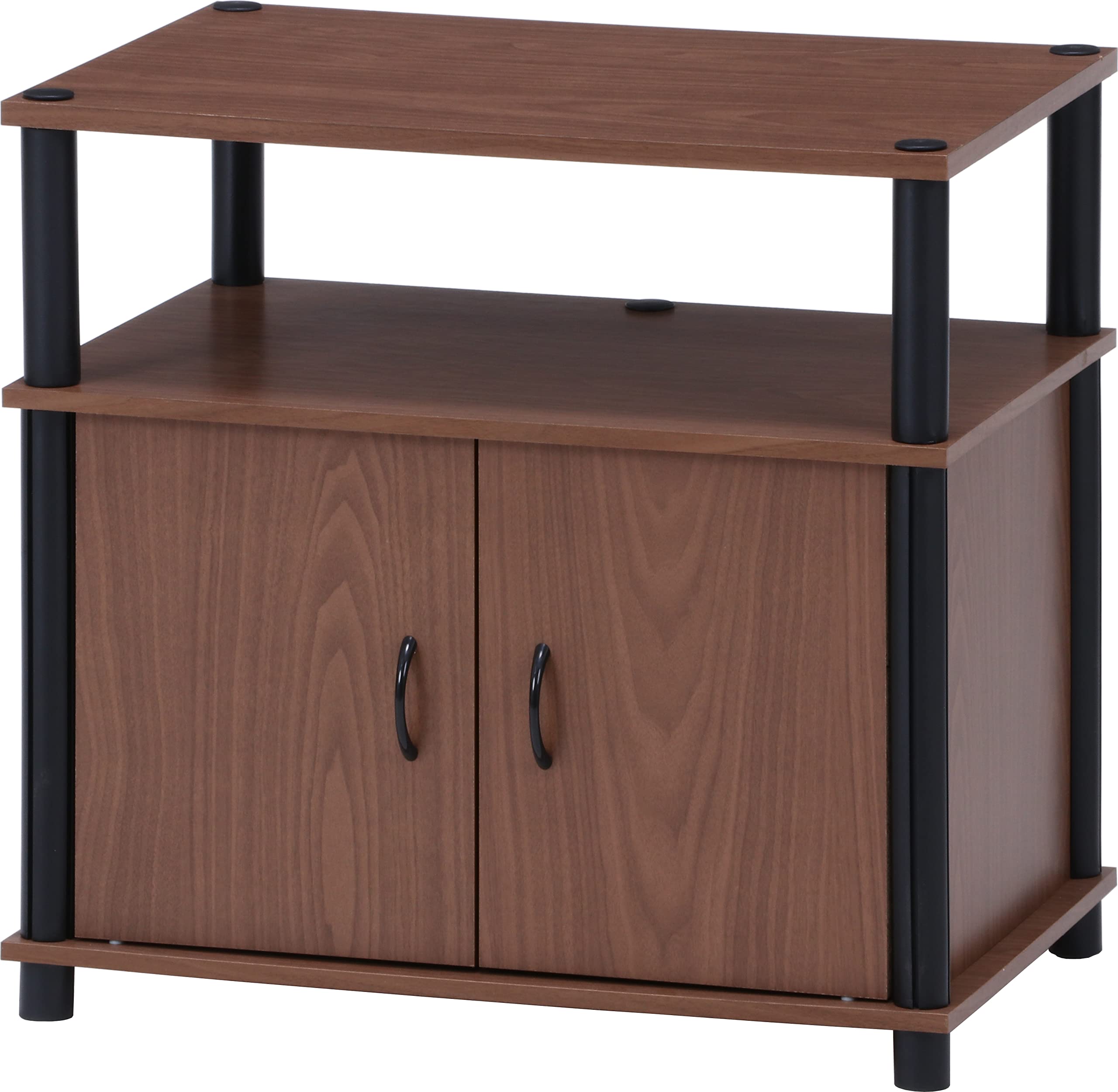 ????(Fujiboeki) Fuji Boeki 97527 TV Stand, Lowboard, 22 Type, Width 23.6 x Depth 15.6 x Height 22.8 inches (60 x 39.5 x 58 cm), Brown Wood Grain TV Rack with Door Storage, Assembly Product