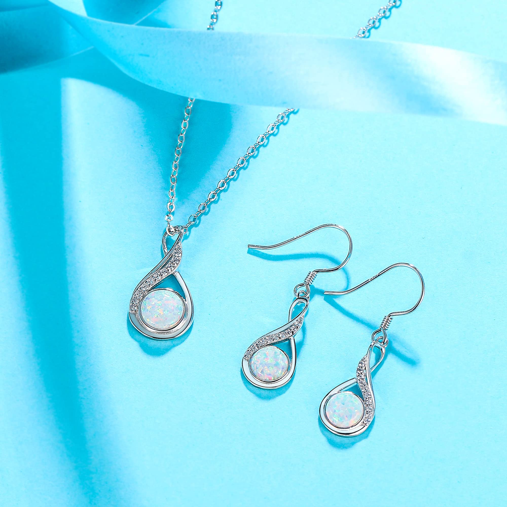 Donna Parure gioielli-Collana Orecchini Delicato Elegante con Argento e Perla Coltivata d'acqua dolce