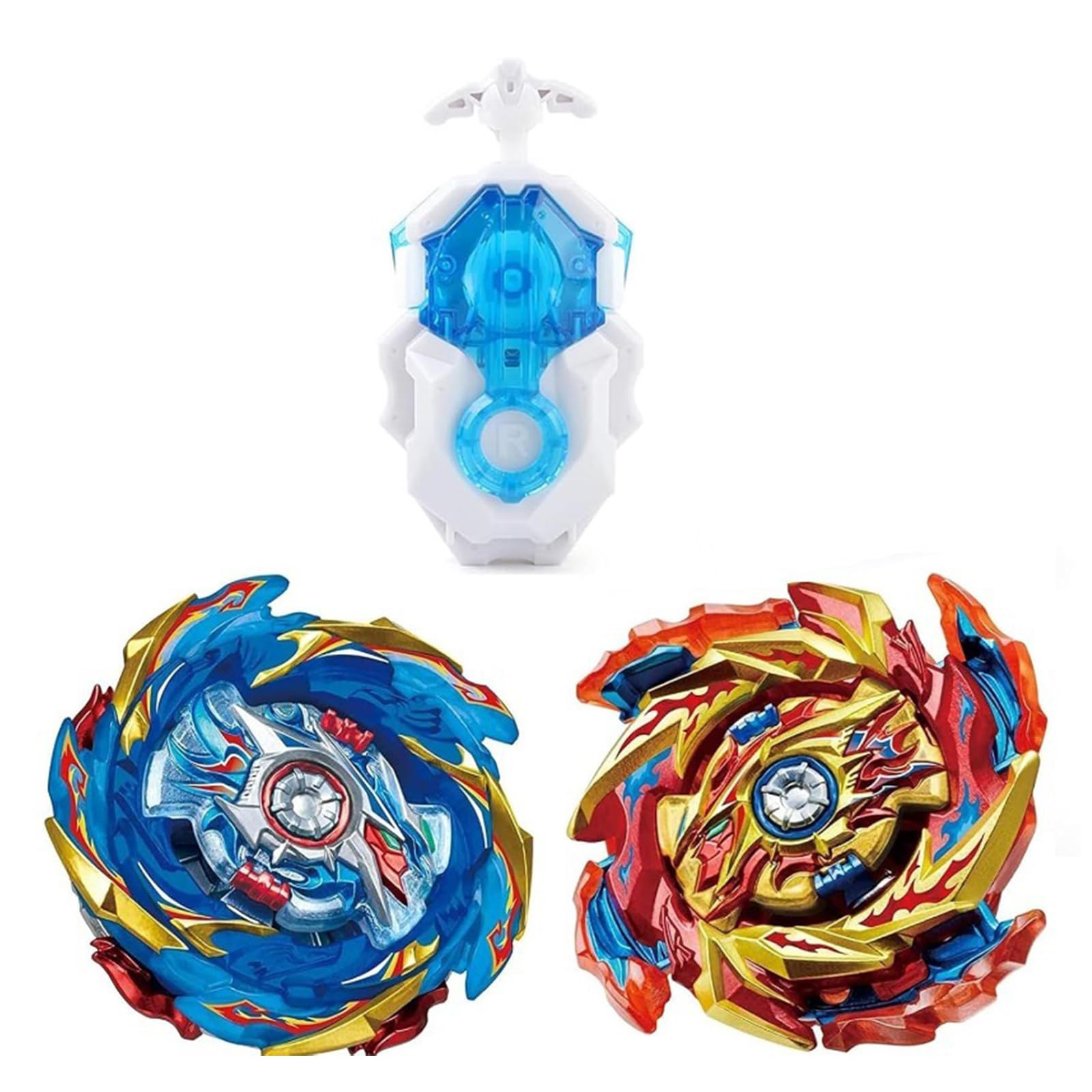 Gyro Battling Tops, 4D Metal Fusion Fight Gyro Set with B-184 Launcher, Spinning Set for Children Boys Girls53