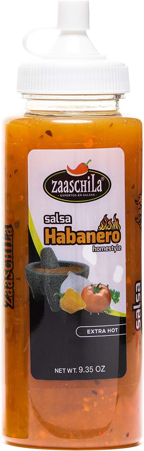 ZaaschilaSalsa Habanero, Mexican Homestyle Salsa, Extra Hot, 9.35 Ounce