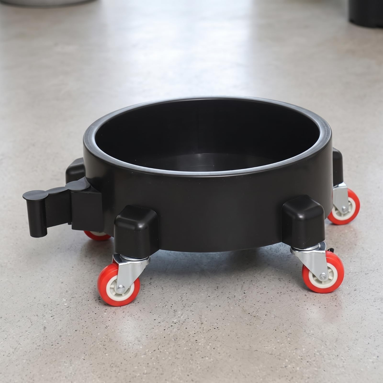 Sottovaso con Ruote Girevole Carrello Portavasi Robusto Portavaso con Ruote per Terrazzo, Casa, Rosso