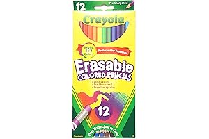 Crayola Erasable Colored Pencils: Perfect for Correction & Precision Drawing