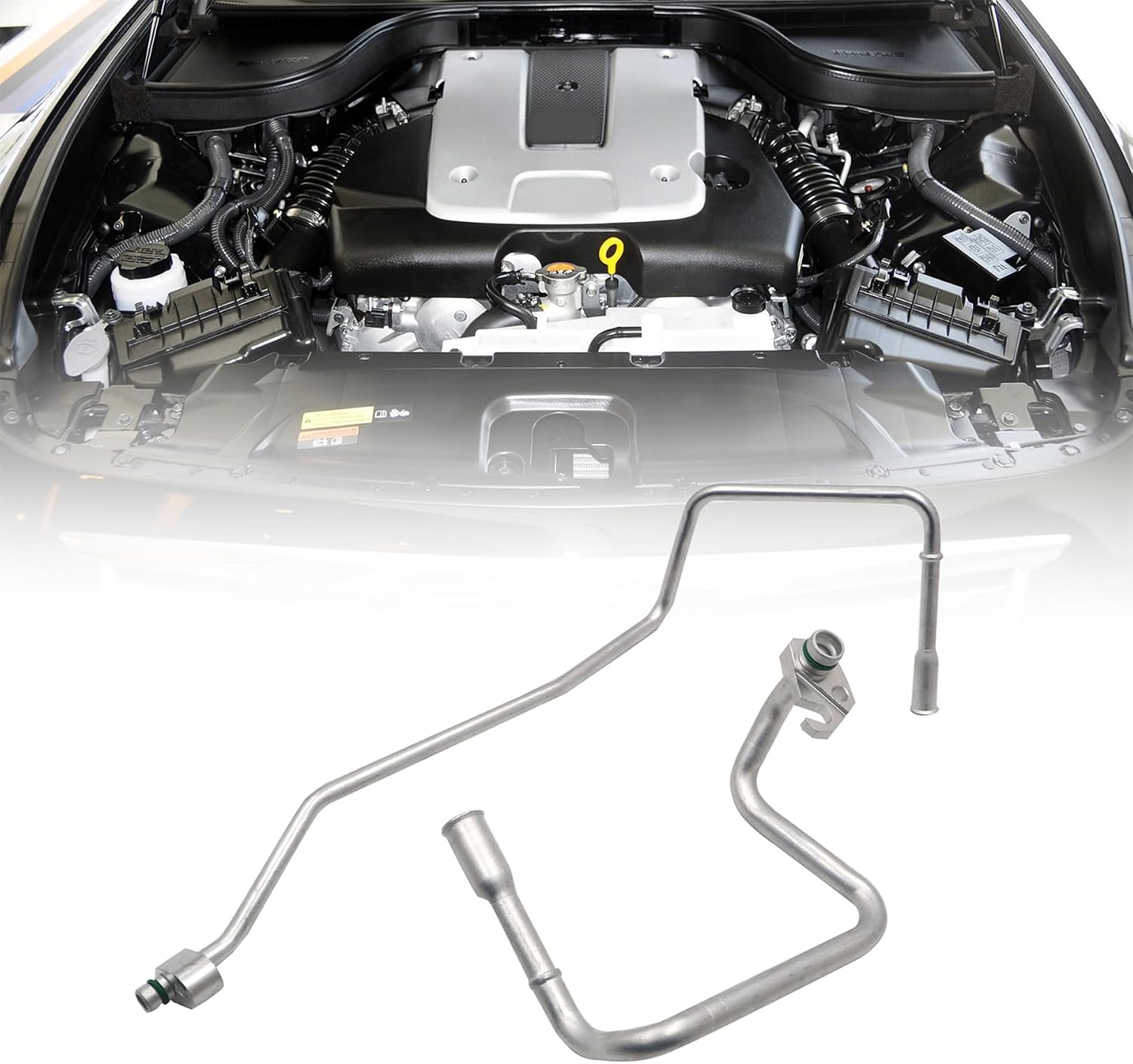 XQSMWF A/C AC Condenser Compressor Line-Cooler Pipe Compatible with Infiniti G35 G37 Q60 2007-2015# 92446JK20B
