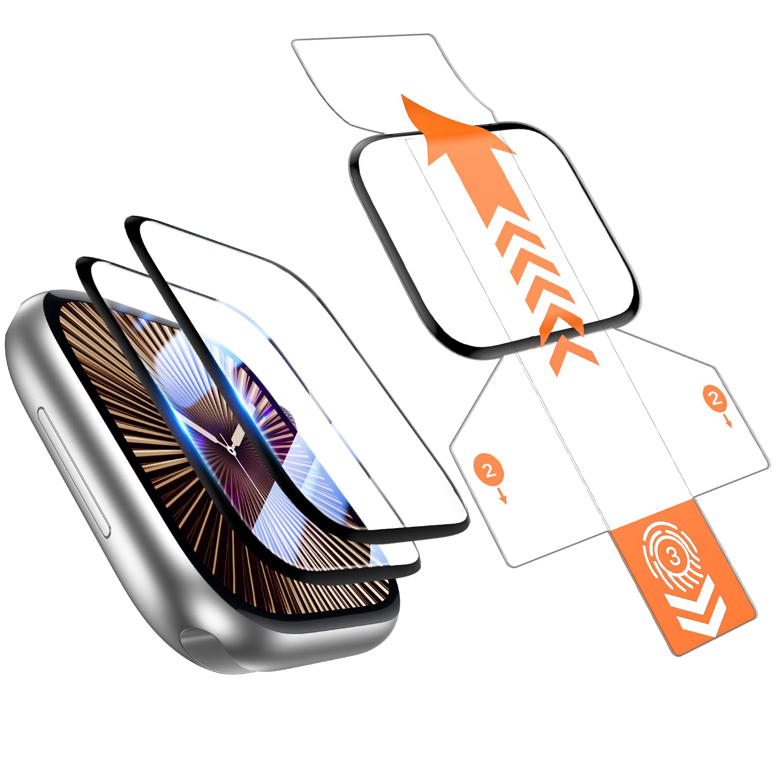 Goton [2 Pack] for Apple Watch Screen Protector 42mm Slim Soft Protective Protector for iWatch Accessories Series 10