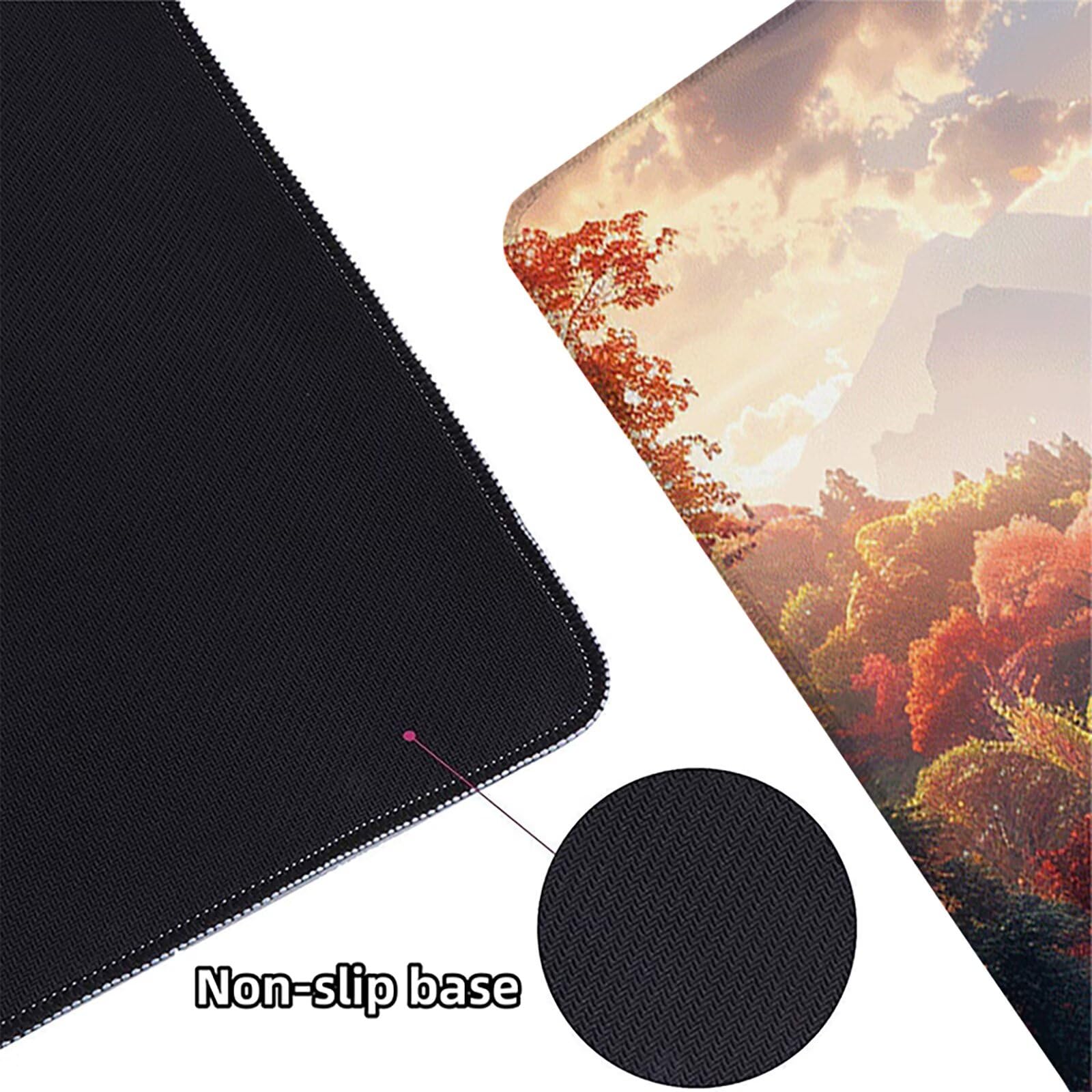 Caer Alfombrilla Ratón Gaming XXL 1500 x 800 mm, Alfombrilla Gaming Amarillo Mousepad con Base de Goma Antideslizante, Impermeable Desk Mat para Teclado y Raton, Accesorios Gaming, Regalos 7-C