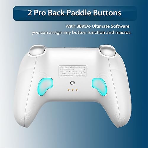 Vista 4 de 8BitDo Ultimate Bluetooth Controller with Charging Dock, Wireless Gamepad with Hall Sensor Joystick, Compatible with Switch, Steam Deck and Window 10