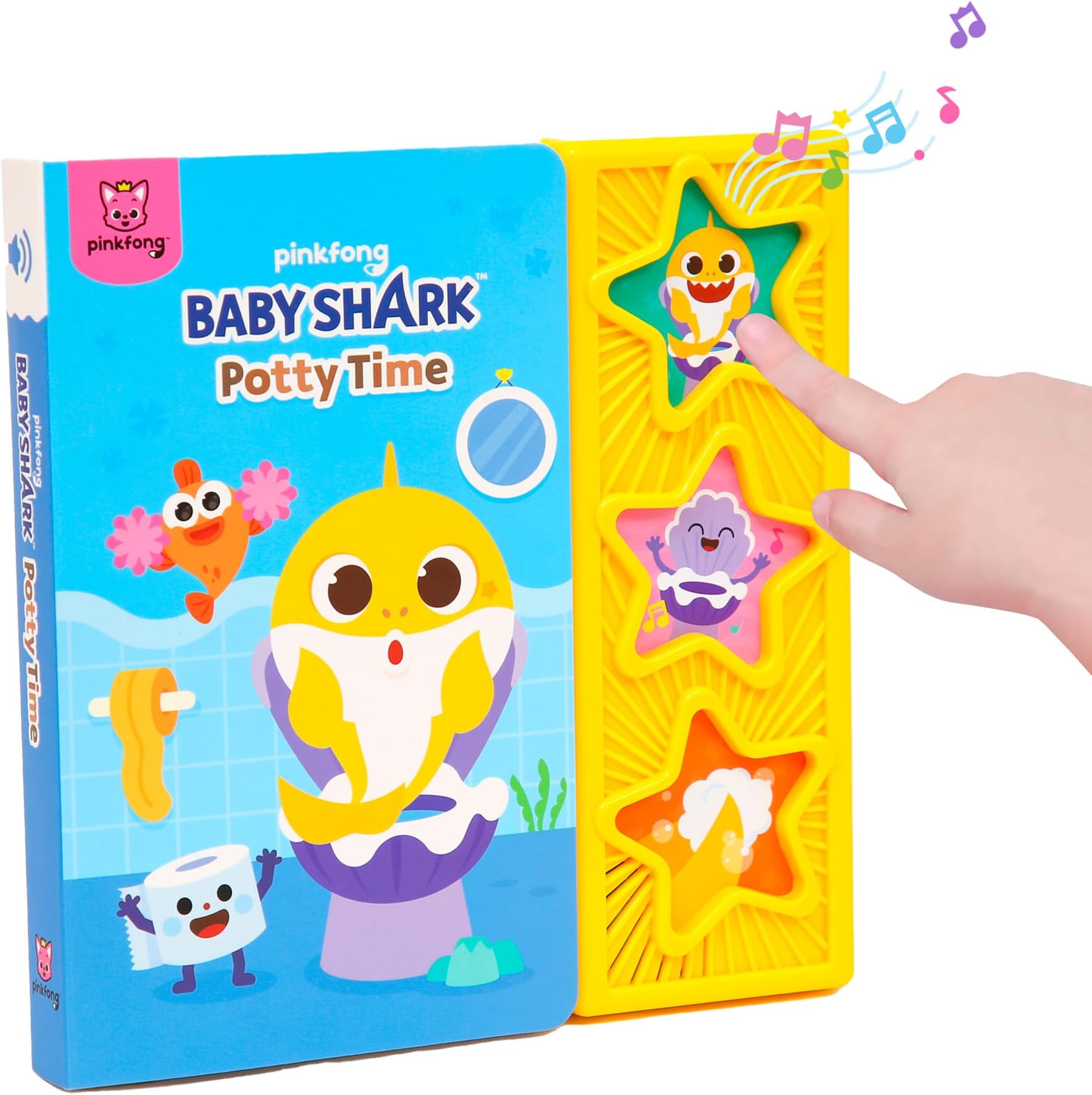 Baby Shark Potty Time Sound Book - Interactive Potty Training Book - Toddler 1-3