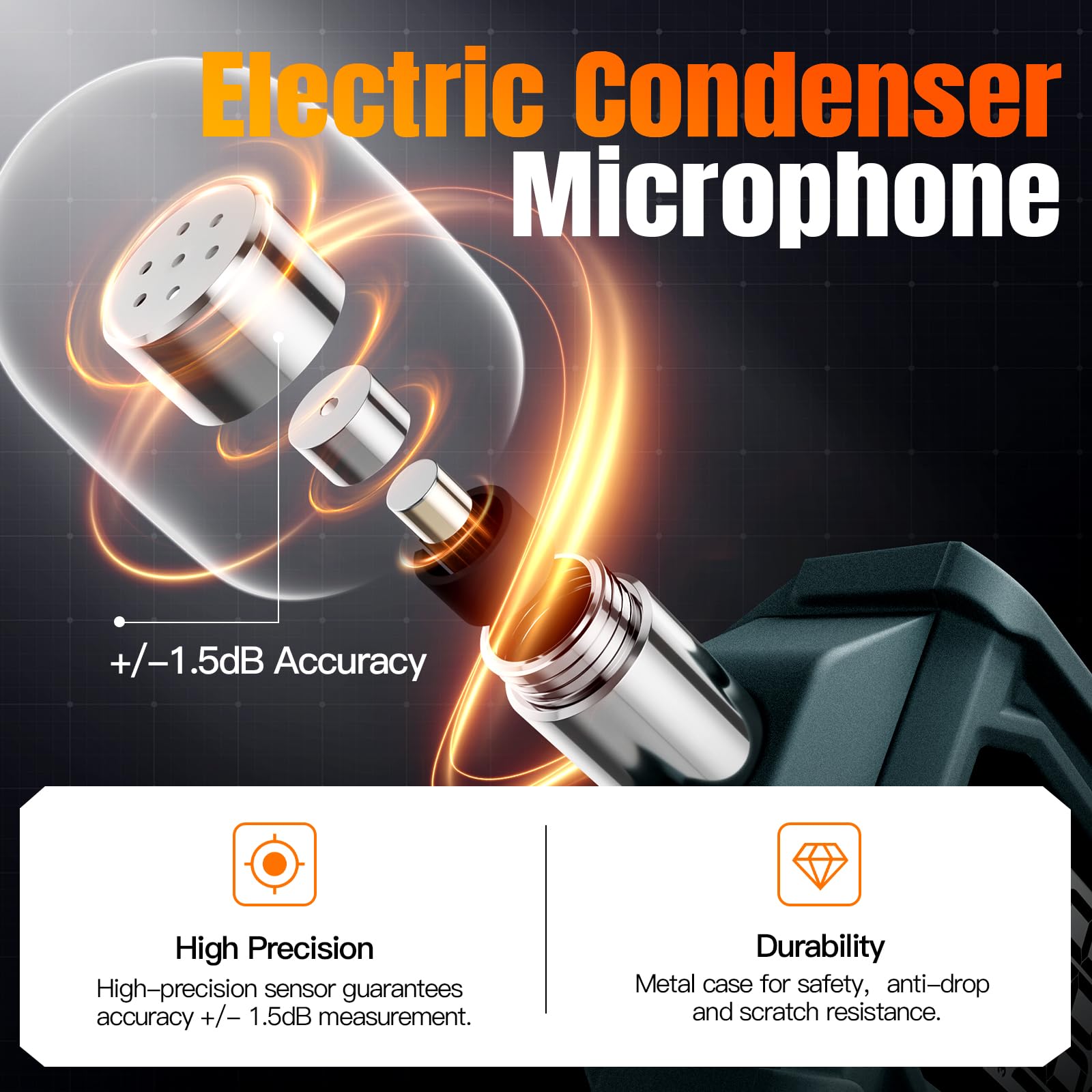 Goldeep SL750A Sound Level Meter - Orange -3 Goldeep SL750A Sound Level Meter - Orange -3