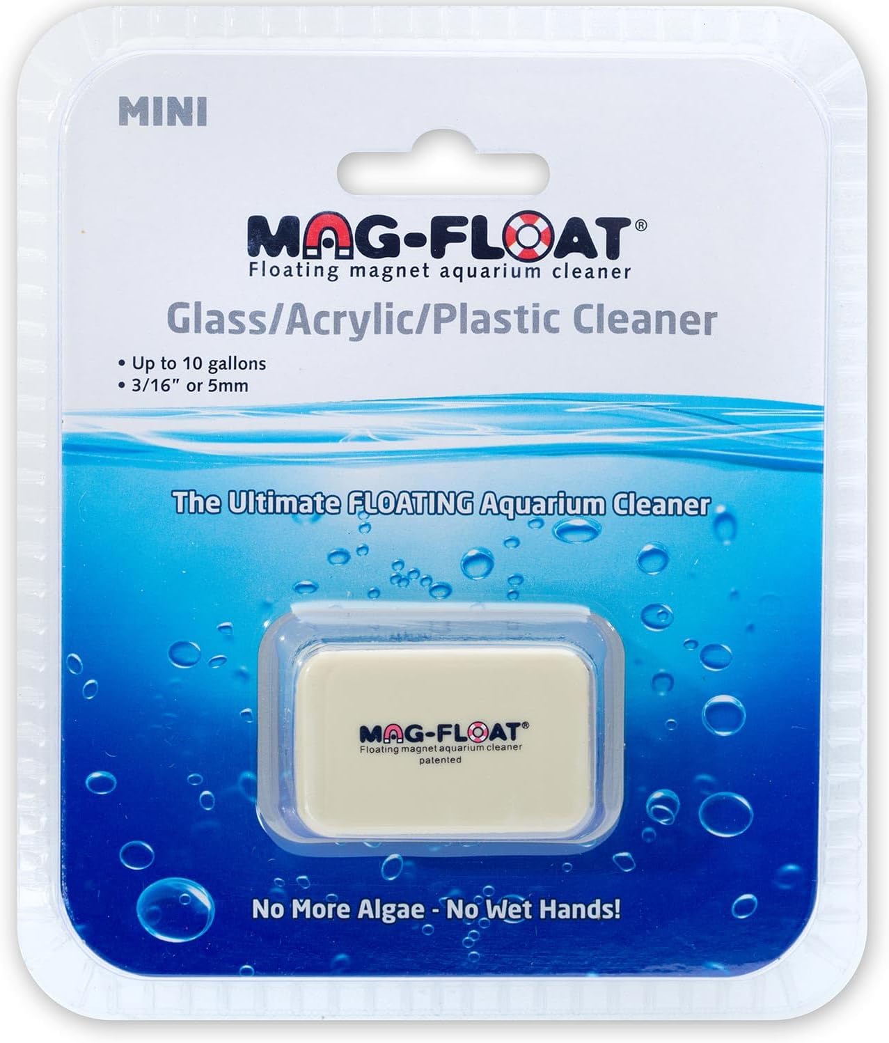 Mag-Float Nano 22 Cleaner for Curved Glass | Magfloat Magnetic Betta Fish Tank Cleaner | Magnet Cleaning Tool for Aquarium Scrubber Brush Cleaning Tool
