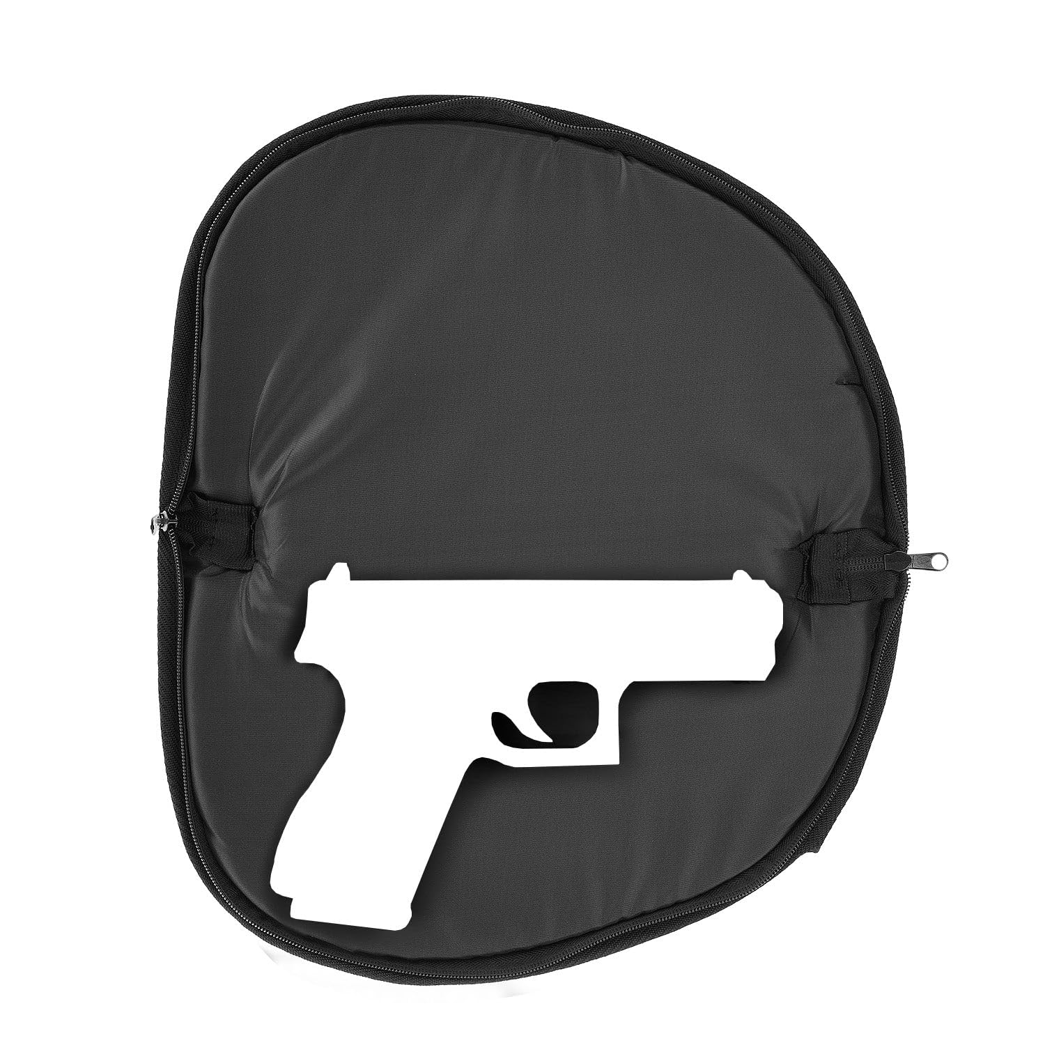 custodia per pistola – borsa protettiva per arma corta fino a 34 cm – imbottita, impermeabile, con doppia cerniera bloccabile – per trasporto e conservazione discreta