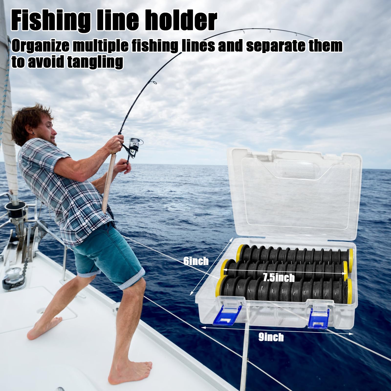 For Fishing Reels VGEBY Fishing Line Spool,6pcs Fishing Plastic Foam Spool Storage Lure Rig Holder Organizer Accessories Fly Fishing Gear Organizer Storage Accessories Other Fishing Tools And Accessories Line Spooler