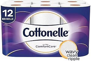 Cottonelle Ultra Comfort & Care Toilet Paper, 12 Count