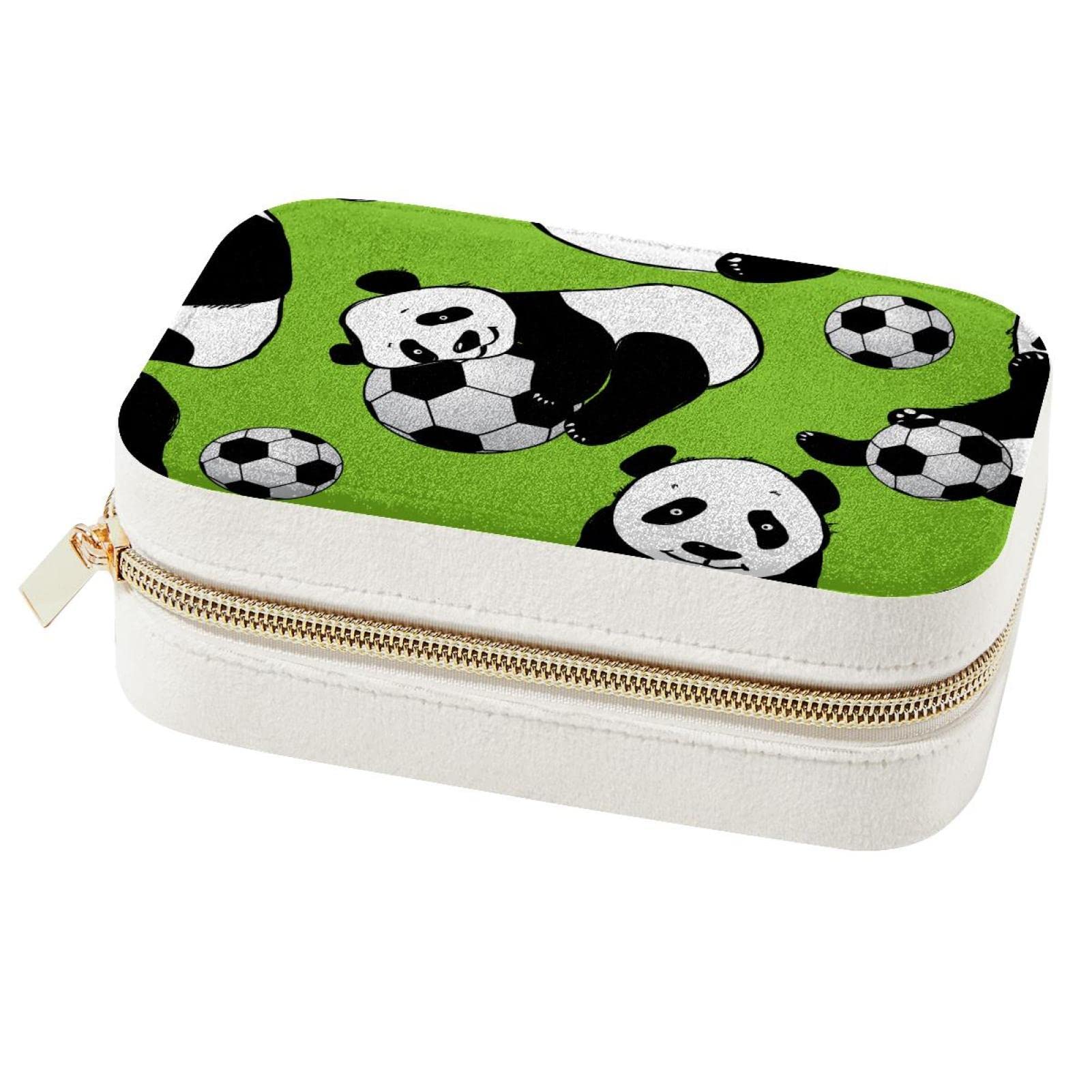 Boîte à bijoux portable panda pour voyage et rangement de bagues