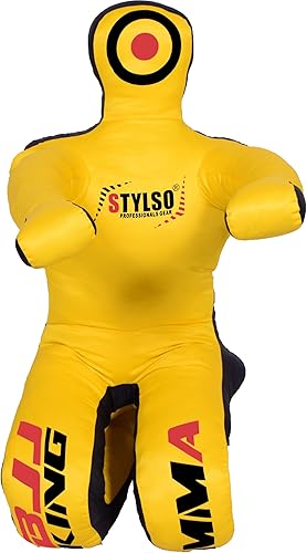 Miniatura 25 de Un-Filled Grappling Dummy Wrestling Dummy Jiu Jitsu Dummy for BJJ MMA Judo Karate Practice Adult Kids Negro,Azul,Rojo -,Amarillo