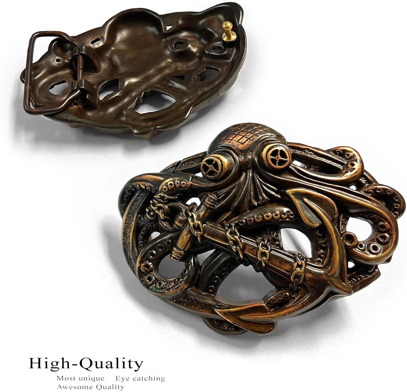 Western Pirate Octopus Skull Dragon Vampire Rider Leaf Eagle Guitar Belt Buckle Fits 1-1/2"(38mm) Multi-Style Options