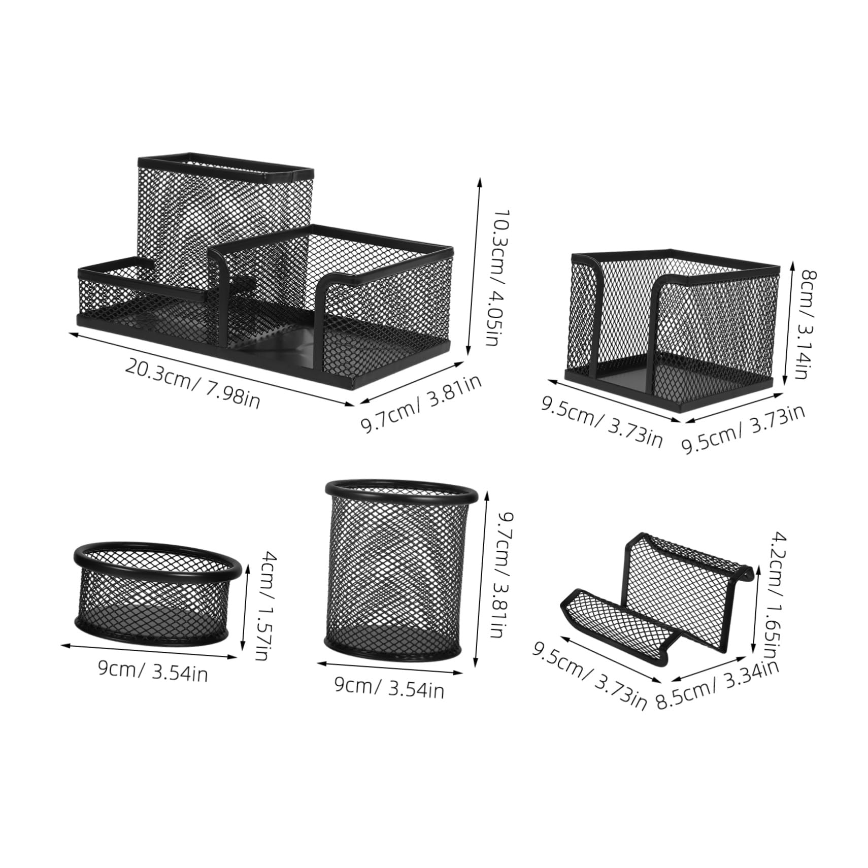 Kit Di Accessori Per Scrivania Da Ufficio Portapenne Con Design A Rete Organizer Per Penne Da Scrivania Portapenne in Ferro Materiale Scolastico