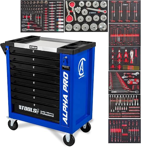 BM TOOLS Servante d'Atelier Garage Automobile Alpha-Pro 