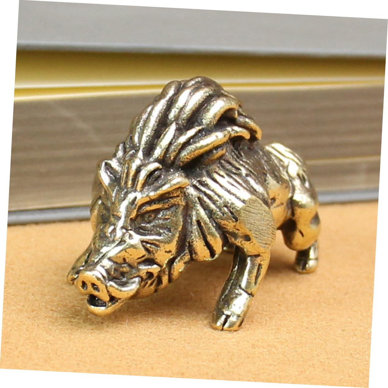 Zerodeko 6stücke Vintage Messing Wildschwein Statue Retro Tierfigur Für Schreibtischdekoration Kleine Miniatur Tierornamente Hochwertigem Messing Feng Shui Geschenkidee