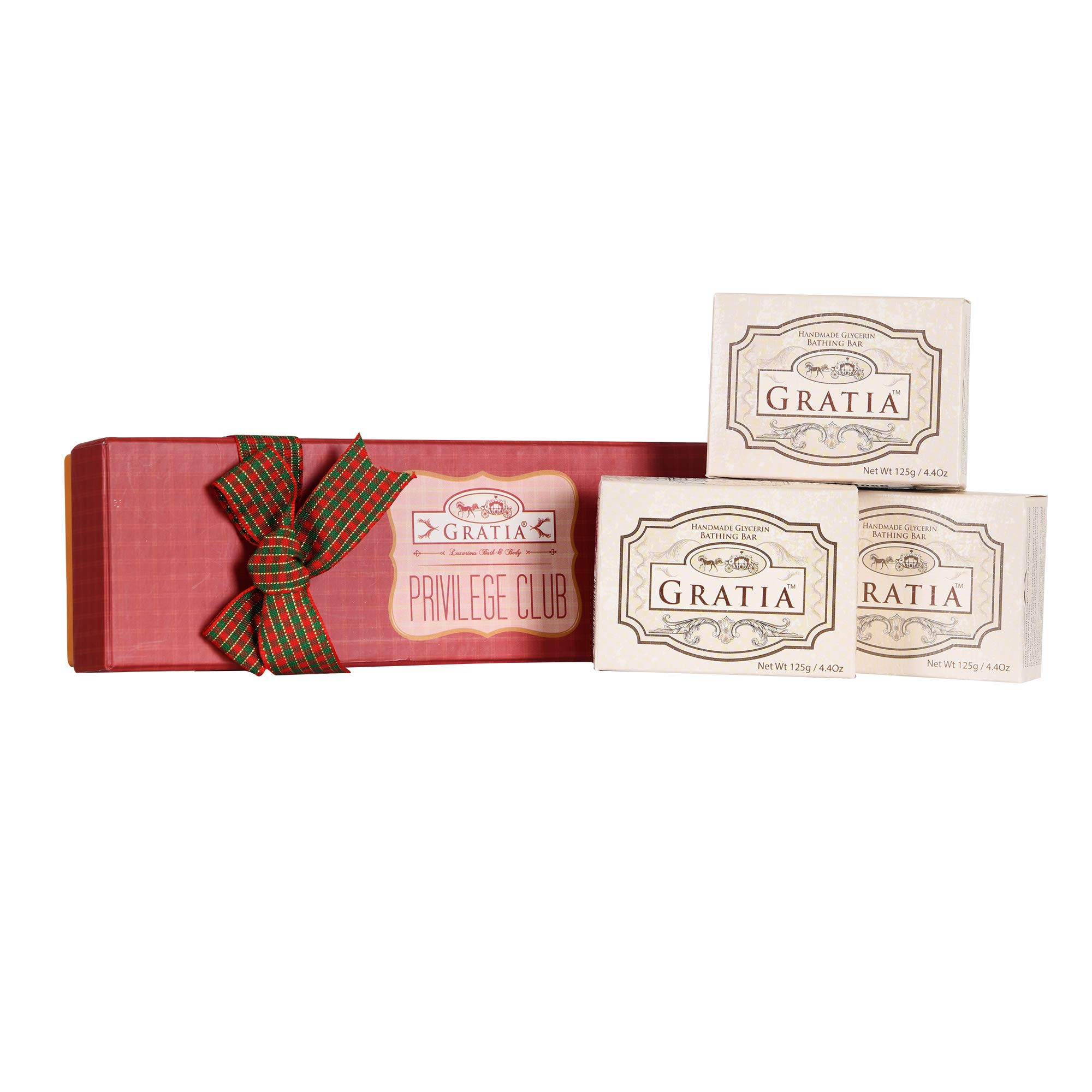 Gratia Soap Kit | Privilege Club | Bela Soap | Lavender Soap | Waterfall Soap | Pack of 3