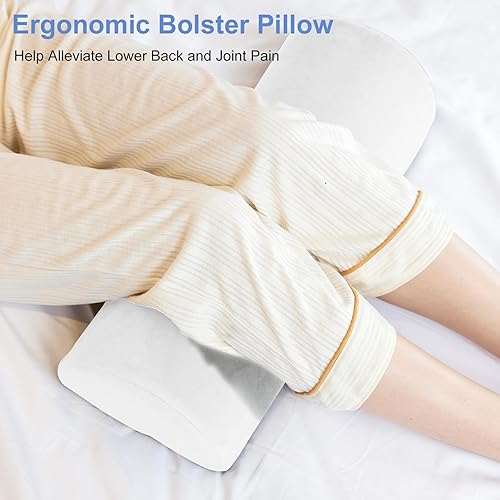 Miniatura 2 de Almohada de rodilla para dormir de espalda, almohada de espuma viscoelástica para piernas, almohada debajo de la rodilla para dormir, almohada de