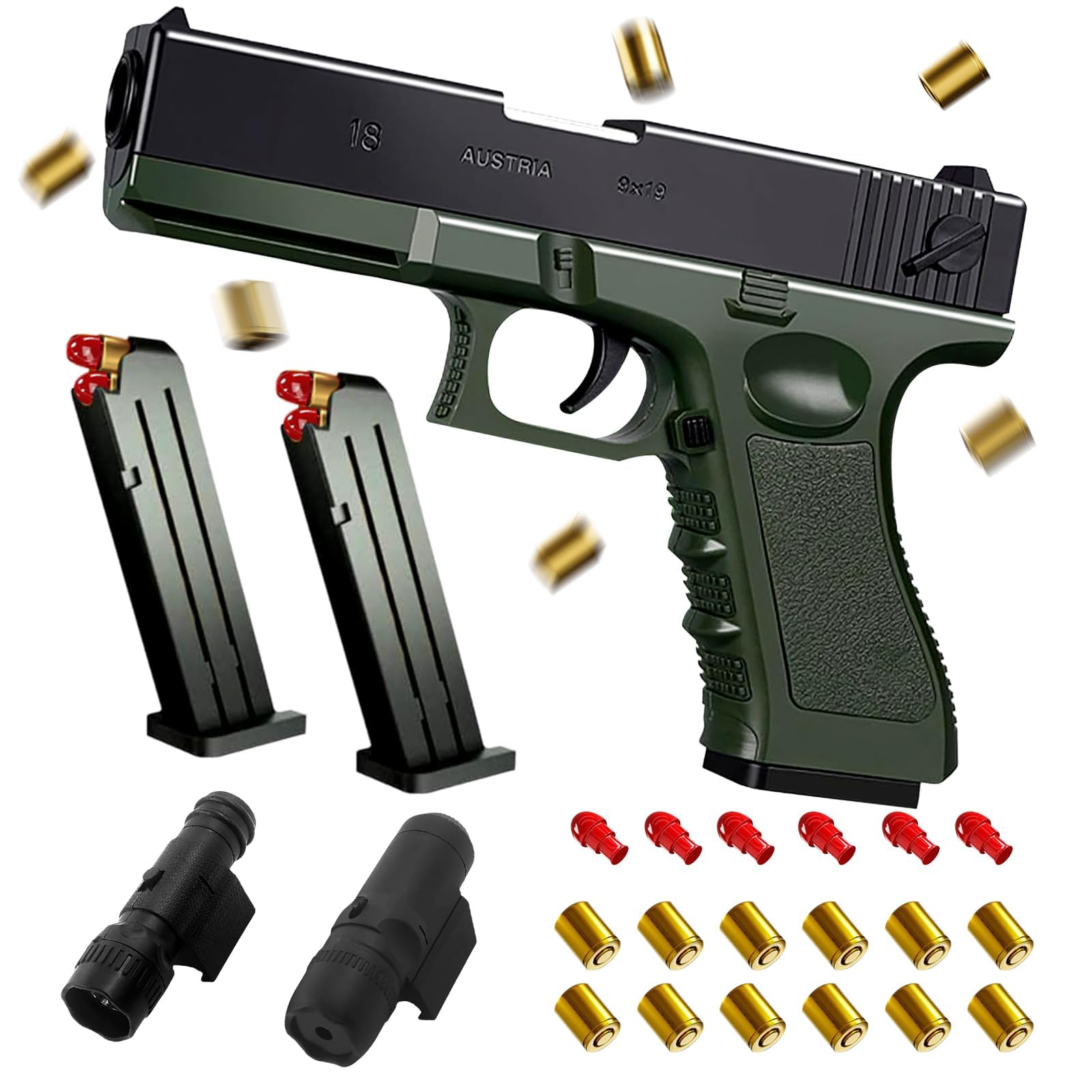 Pistola Giocattolo Realistica, Pistole Giocattolo di Schiuma Blaster a Proiettile Morbido, Soft Bullet Toy Gun Desert Eagle per il Gioco All'interno e All'aperto, Regali di Compleanno per 14+