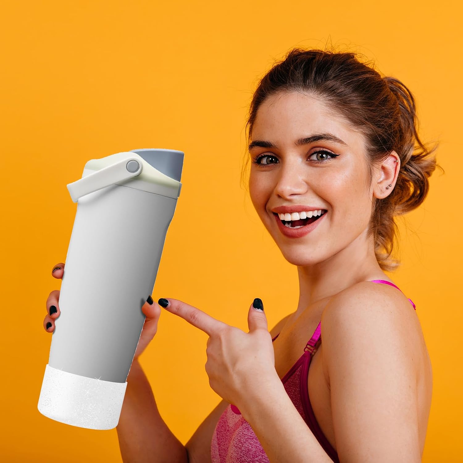 2PCS Glitter Silicone Boot for Owala FreeSip Sway 30oz 40oz, Anti-Slip Protective Sleeve for Owala 30oz 40oz FreeSip Tumbler - Image 4