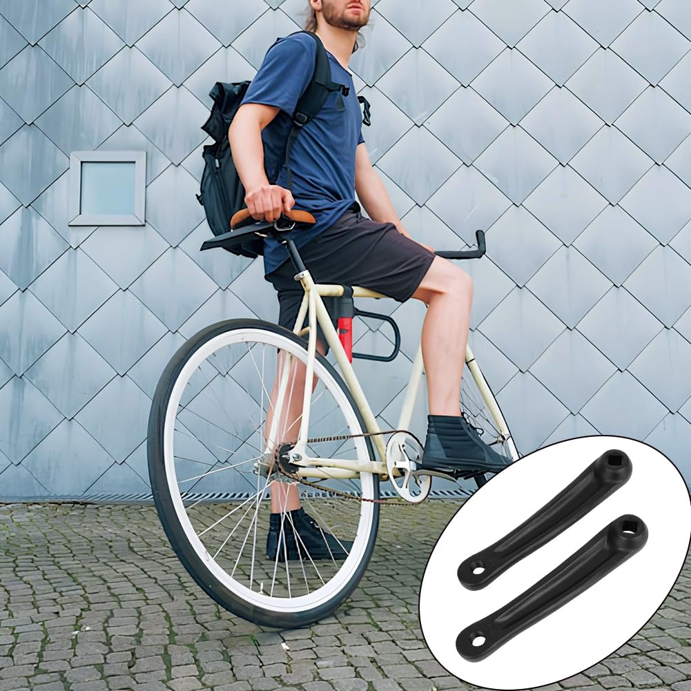 Paire De Bras De Manivelle Vélo - Pour Moteur Central, Trou Diamant, 21 Cm, Matériau Durable