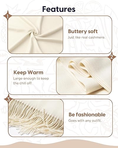Miniatura 5 de maamgic Women's Winter Scarf Soft Warm Scarf for Women Cozy Shawl Wraps for Women Lightweight Pashmina Style Wrap