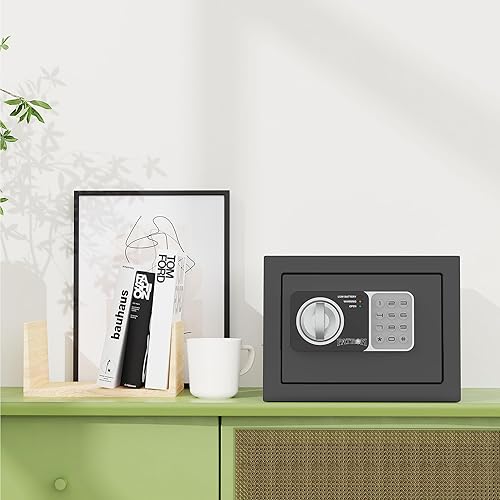 Miniatura 7 de 17NEF-FP PATRON Safe Box - Caja fuerte ignífuga para documentos del hogar, mini caja fuerte para dinero, cajas fuertes para monedas con código, caja