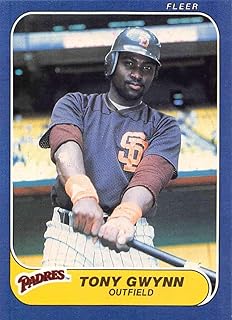1986 Fleer Baseball #323 Tony Gwynn San Diego Padres Official MLB Trading Card