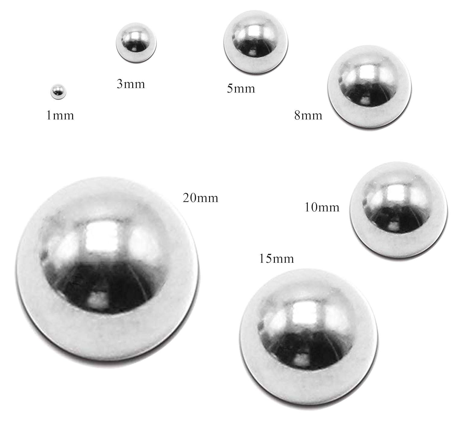 Huanyu 316 Stainless Steel Grinding Balls Lab Ball Mill Grinding Media 1KG (5mm)