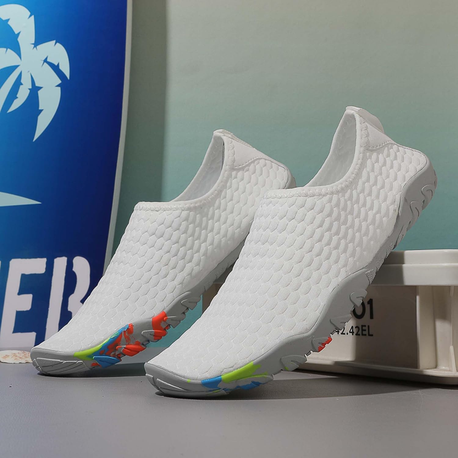 Men's Non-Slip Water Shoes Outdoor Sports Beach Swimming Fishing Quick-Drying Water Shoes Lightweight Soft Fitness Yoga Dance Shoes