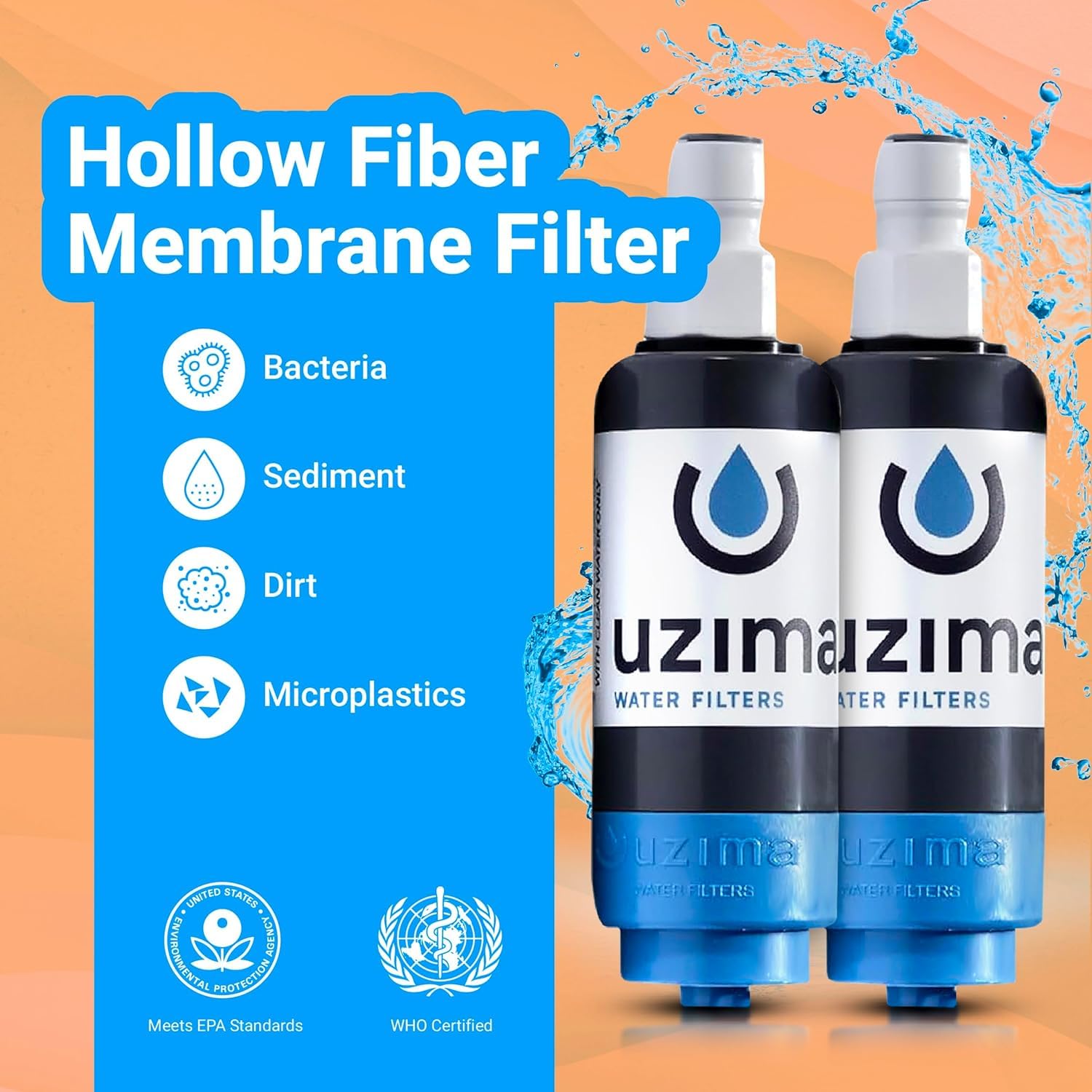 Uzima D-Prep Upgrade Kit – Gravity Water Filter & Adapter for D-Prep Bags – Convert Water Storage into a Portable Emergency Filtration System for Survival, Camping, and Disaster Response