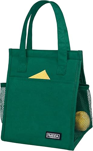 Vista 55 de Fmeida Lonchera aislada para mujeres y hombres, bolsas de almuerzo grandes de 9 litros con múltiples bolsillos, bolsa térmica reutilizable