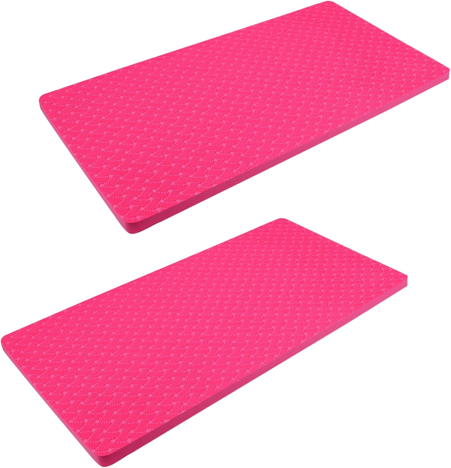 1Pair Solid Color Tpe Yoga Mat Non Slip Fitness Mat for Men Women for Stretching and Floor Exercises Comfortable Thickness