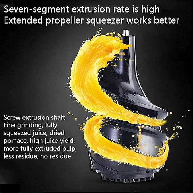 Extractor de Jugos Prensado Lento Motor Silencioso 150W Dos Velocidades miniatura 7