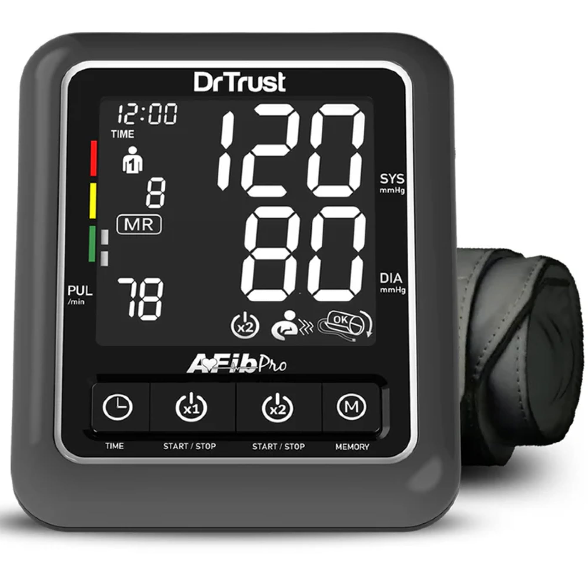 Dr Trust Atrial Fibrillation Automatic Dual Talking Digital BP Monitor Machine (Black) (B07BQL33F5) Amazon Price History, Amazon Price Tracker