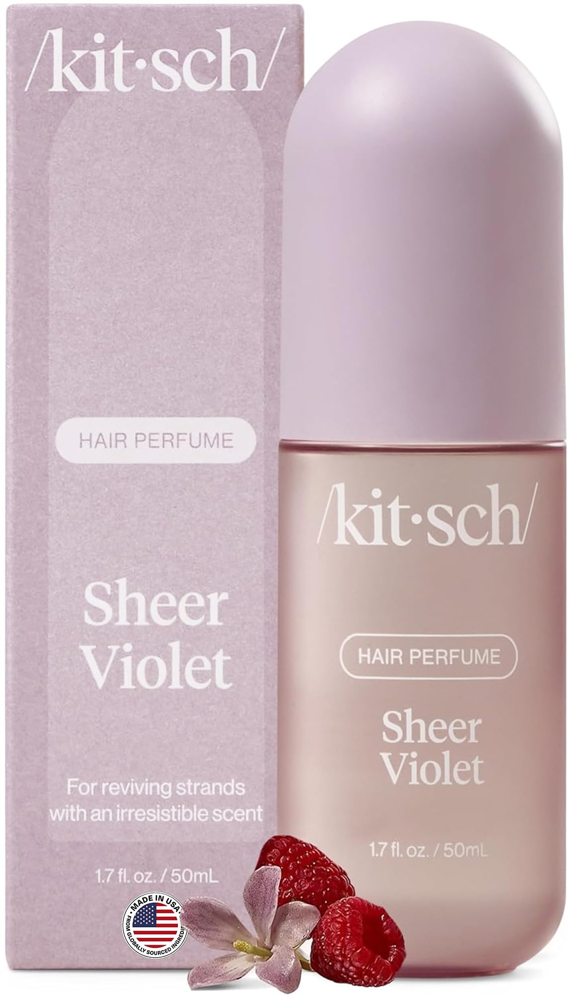 Kitsch Hair Perfume for Women – Hair Spray & Body Mist - Sheer Violet, 50mL