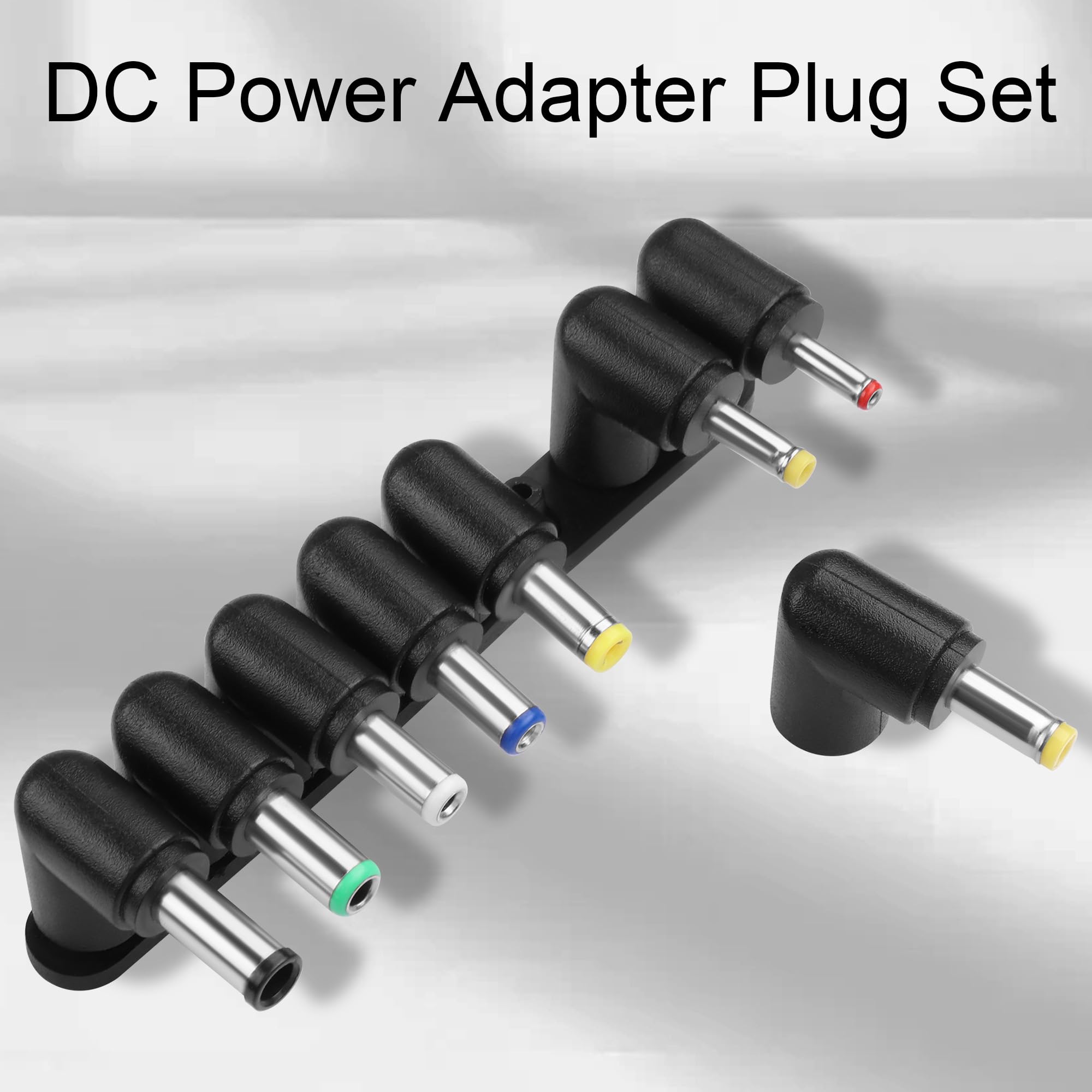 Zestaw wtyczek DC 8 w 1 90 stopni kątowy DC5521 do 6.04.4/6.33.0/5.5 * 2.5 mm do routera laptopa DIY elektroniki