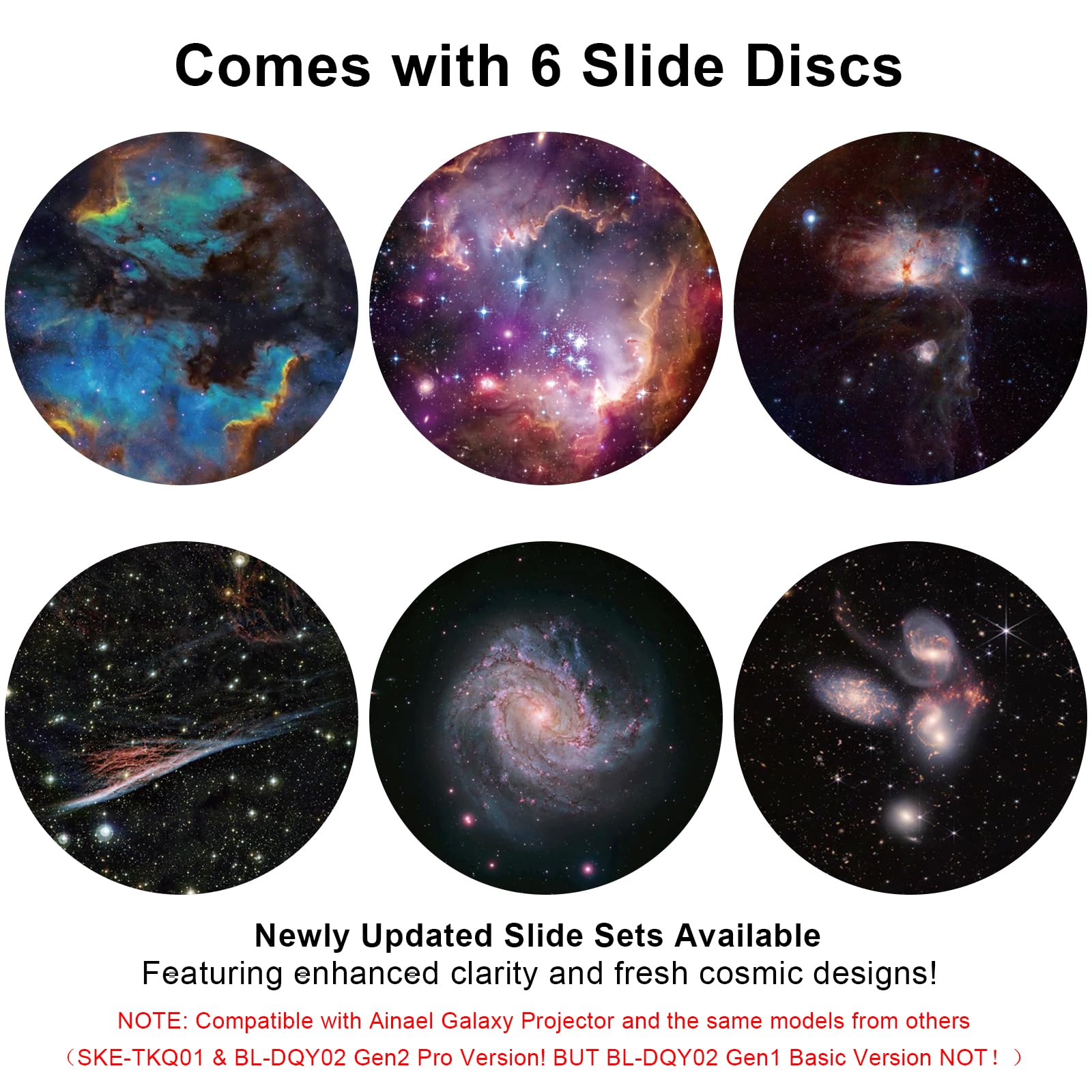 Galaxy Projector Pro & 2025 Version 6PCS Disc Set - Nebula D