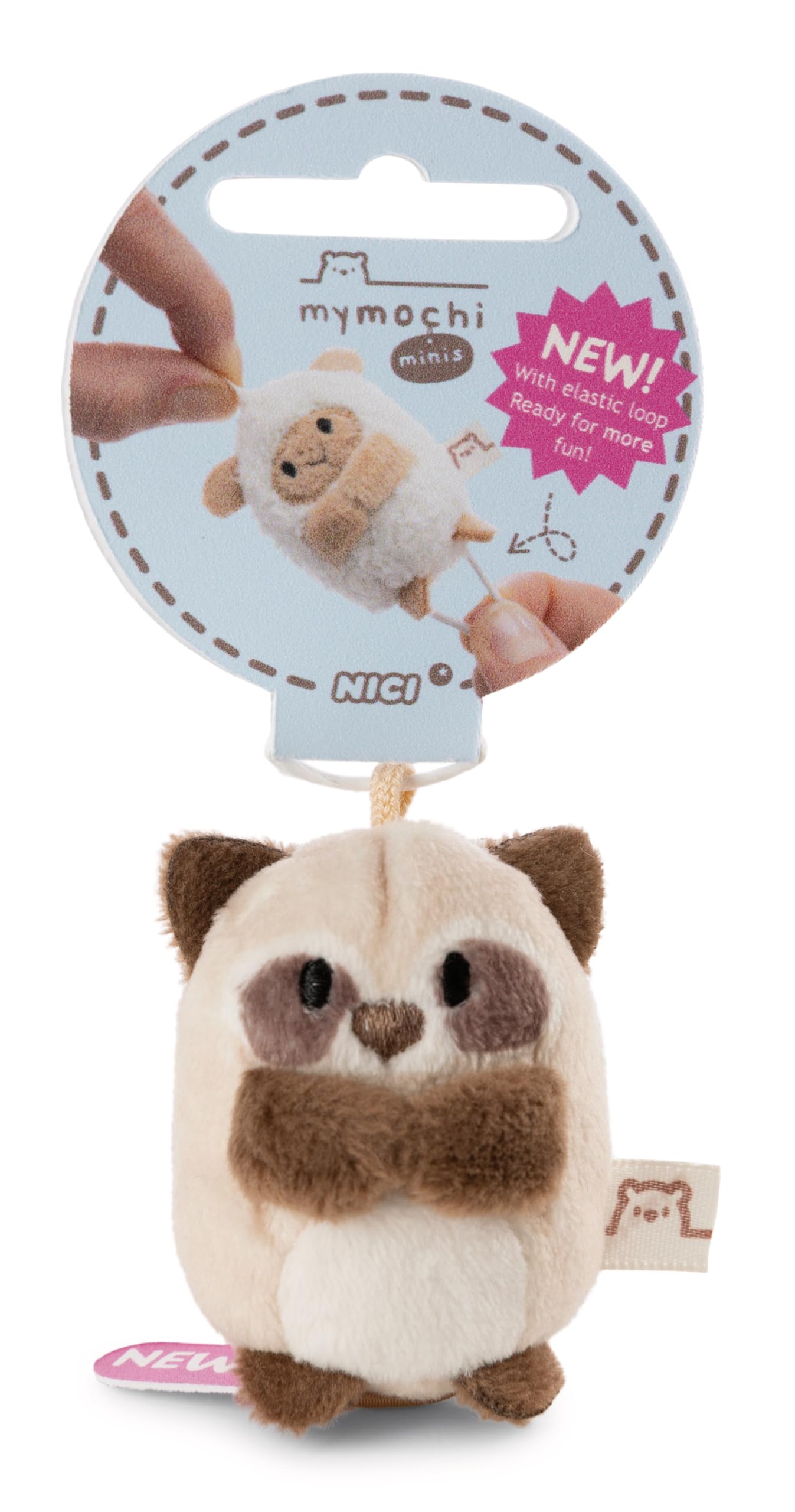 NICI 62375 Cuddly Toy, Raccoon Rakuma, 5 cm, Brown, Soft Plush Toy, Cute Stuffed Toy for Cuddling and Playing, Great Gift Idea for Children and Adults