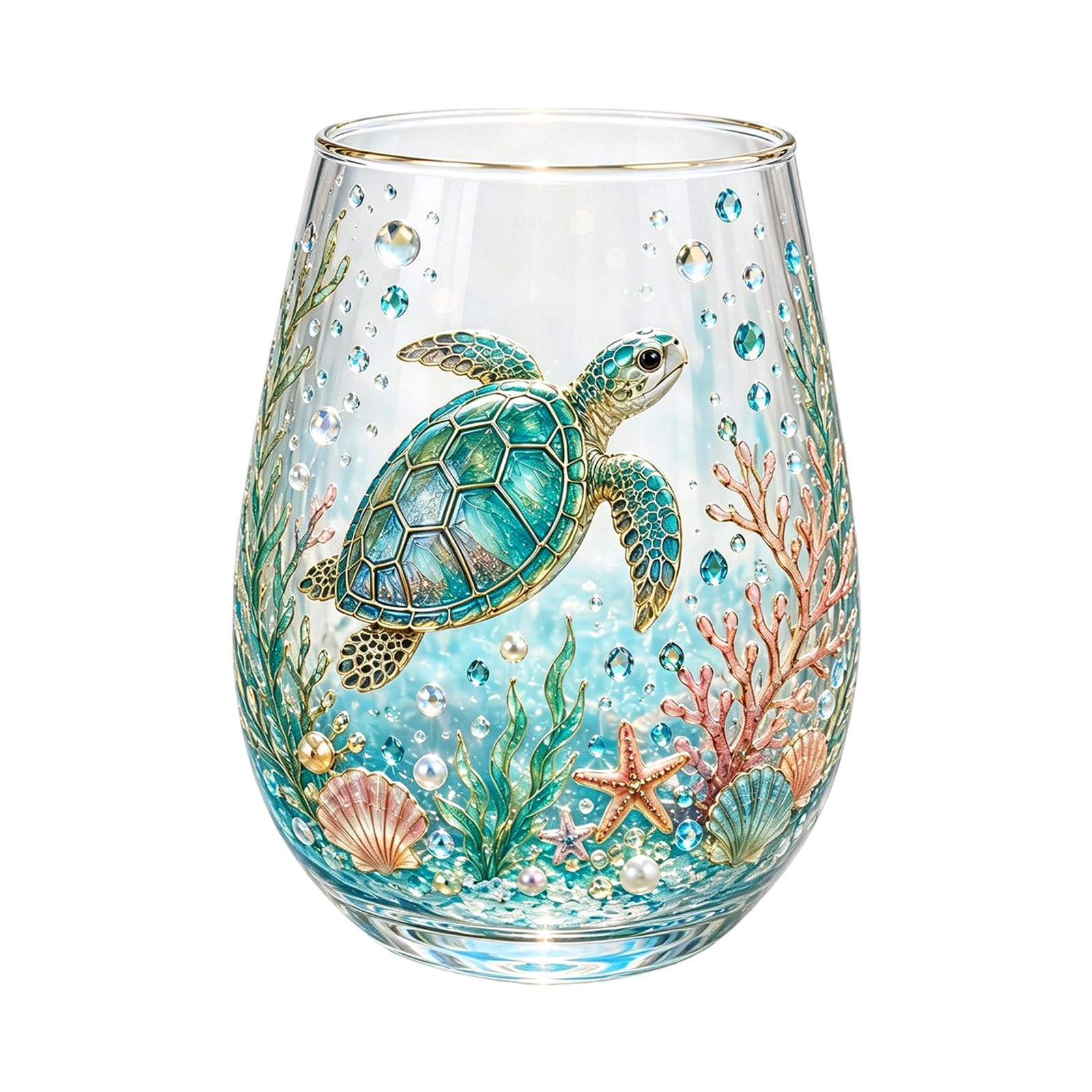 Xinsheinelry Pellucid Glass Cup for Hot and Cold Drinks Household or Cafe Setting Dishwasher Safe Glass