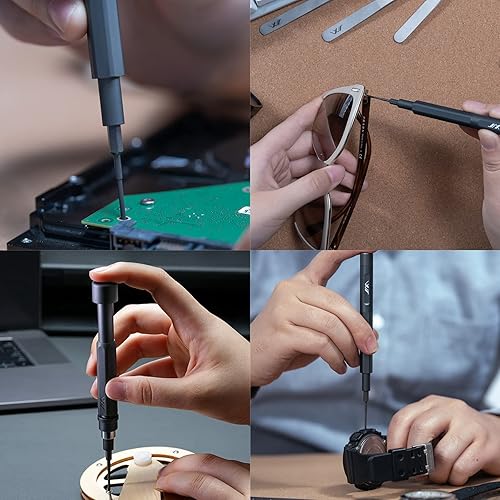 Miniatura 6 de JIMIHOME Juego de destornilladores de precisión de 56 piezas, incluye 42 puntas, kit de destornilladores con funda de transporte de acero aleado,