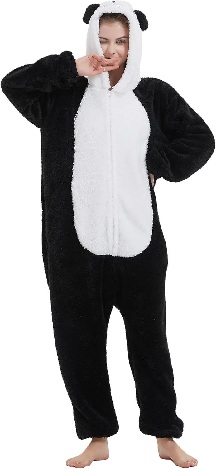 III HHONS Onesie Adult Costume Animal Pajamas Halloween Cosplay Sleepwear for Women/Men - Image 6