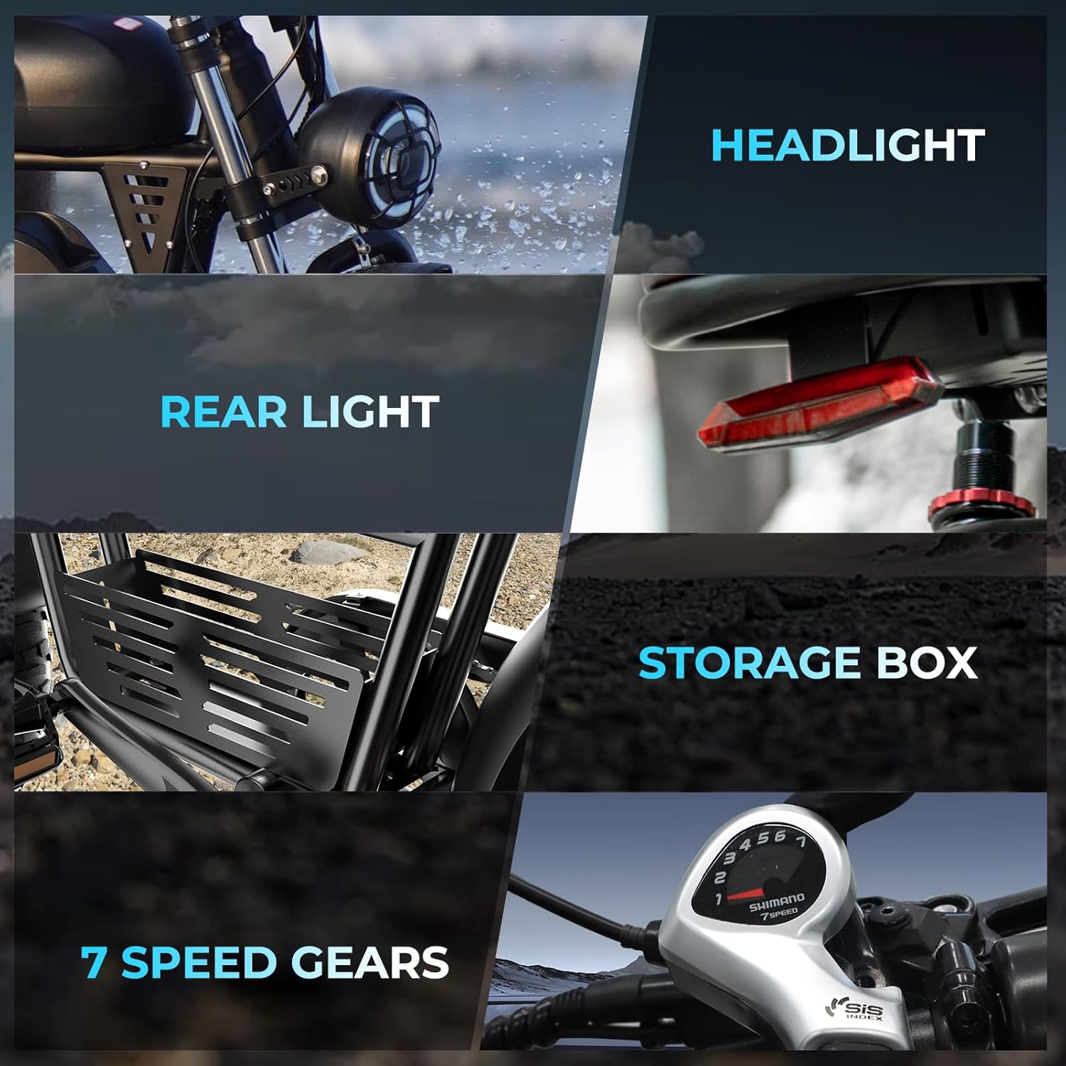 Tamobyke T73 Series Electric Bike for Adults,1000W/1500W/3000W Motor,30/33/37.5MPH 34-120 Miles,48V15.6/41.6 AH Electric Bikes,20 * 4 Fat Tire Ebike Hydraulic Brake Full Suspension Off-Road Riding