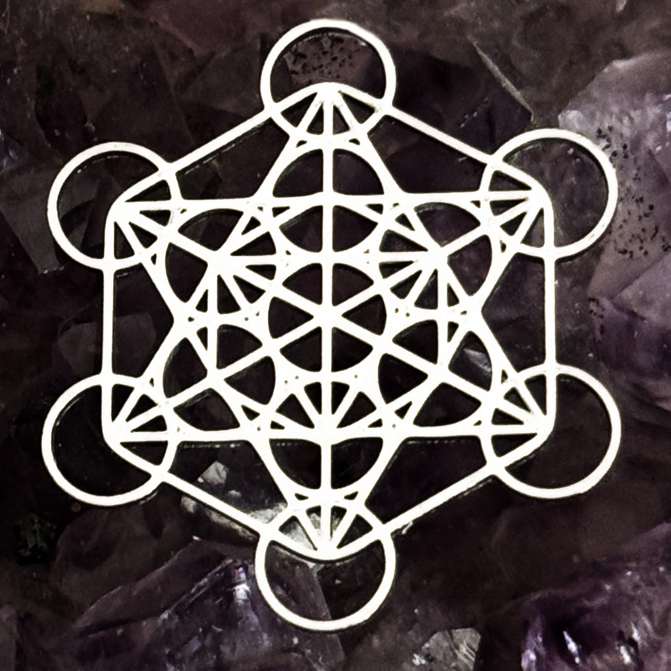 SIMBOLIKS Pendientes Metatron Geometría Sagrada Acero Inoxidable Amuleto Protección Energía Equilibrio Yoga Reiki Meditación