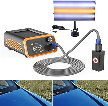 800W PDR Induction Heater Car Dent Repair Machine with Dent Detection Light/Large Color Display, Car Body Paintless Dent Repair Tools, Suitable for Iron Car Body