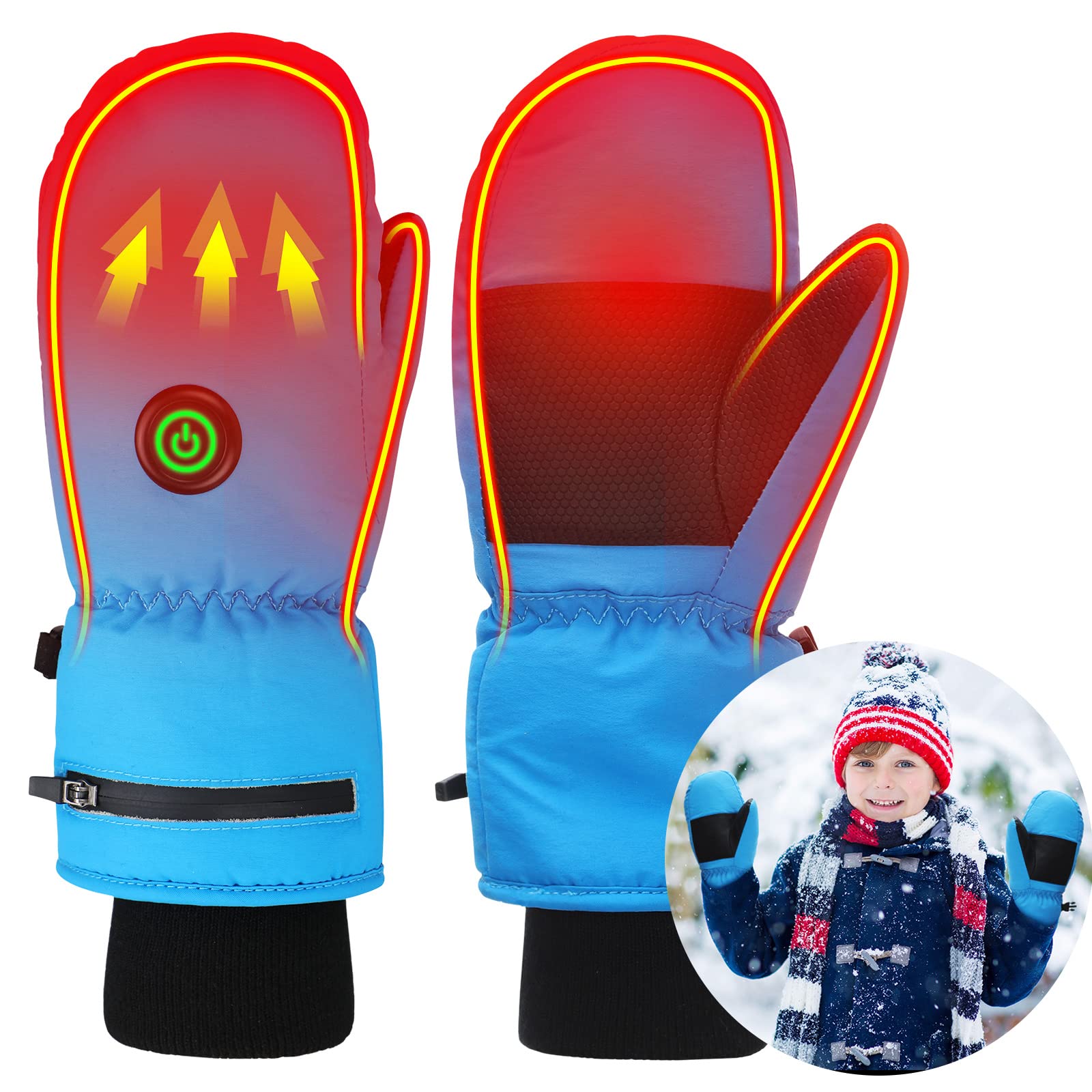 Gants De Ski Enfant CityComfort - Imperméables Et Chauds Avec Écran Tactile