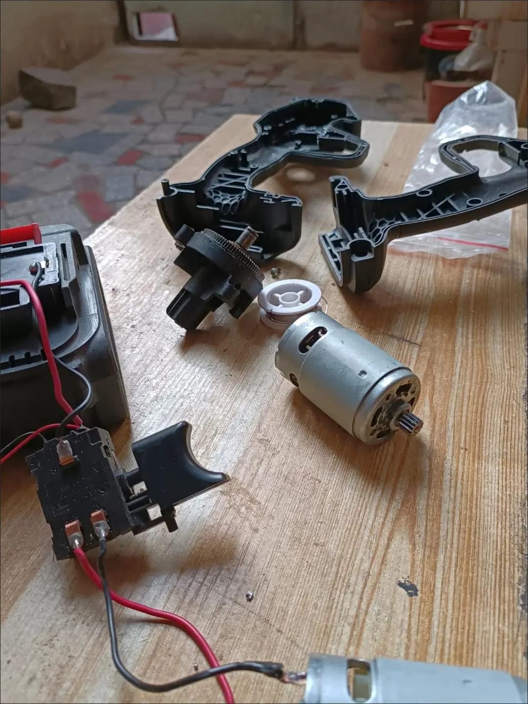 Heyiarbeit 20500RPM Electric Gear Motor 12 Teeth RS550 18V Motor Drive Engine Accessory for Power Wheels Children Ride On Car Replacement Parts