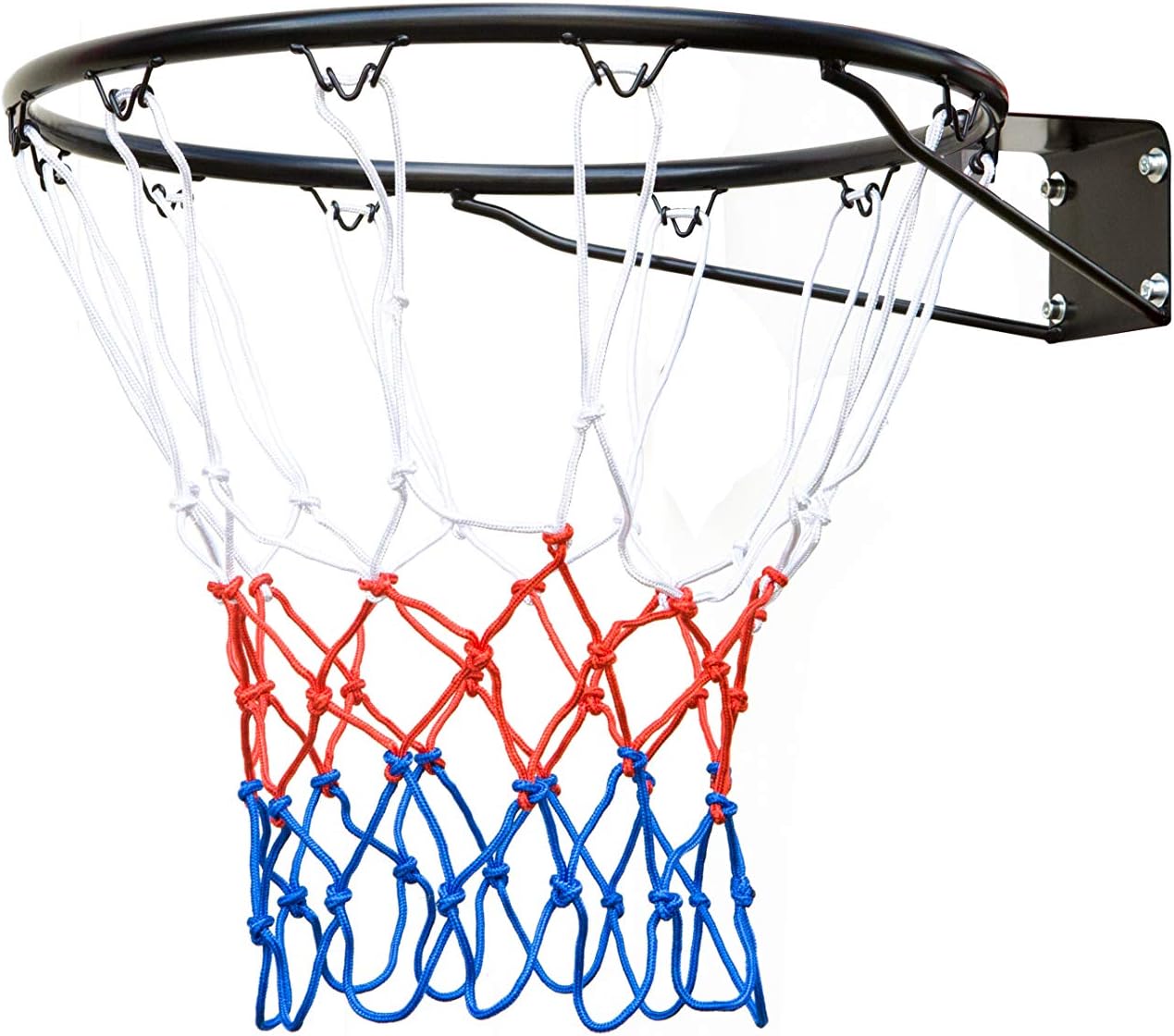 KKB Sport Official Size (45 Centimeter) Basketball Ring, Hoop Net and Wall Mounting Fixings,Suitable for Adults and Children